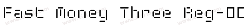 Fast Money Three Reg字体转换 Fast Money Three Reg字体转换